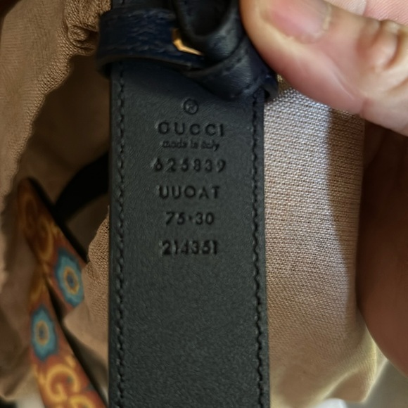 NWT Gucci 100 Centennial Leather Belt GG belt. Size 75/30 Style 625839 - Picture 7 of 9